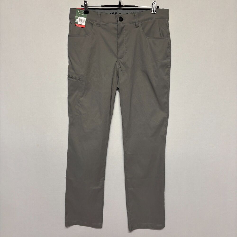 NWT Orvis Men Performance Tech Pants Size 34x34 Stretch Water Repellent C138 -2